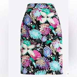 JCREW Factory Floral pencil skirt